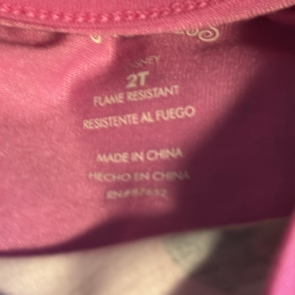 Disney Princess Kids' 2-pack Blue and Pink Nightgown 2T 4T - Picture 5 of 6